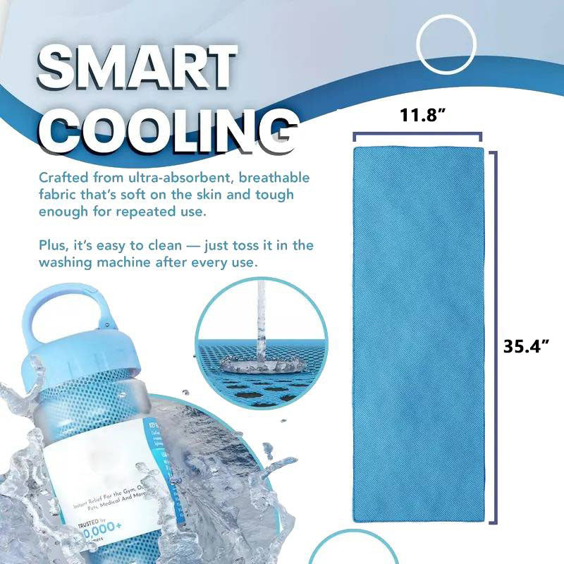 Instant Cooling Towel – Quick Dry Sports Towel for Gym, Travel & Outdoor Activities