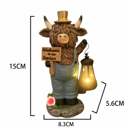 🔥Last Day 49% OFF🔥Scottish Highland Bull Garden Welcome Light