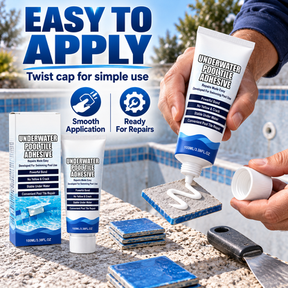 🏊💧 Underwater Pool Tile Repair Adhesive – Fix Loose Pool Tiles Easily🔧🍀