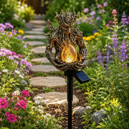 Tree Spirit Solar Garden Light – Magical Glow 🌳✨