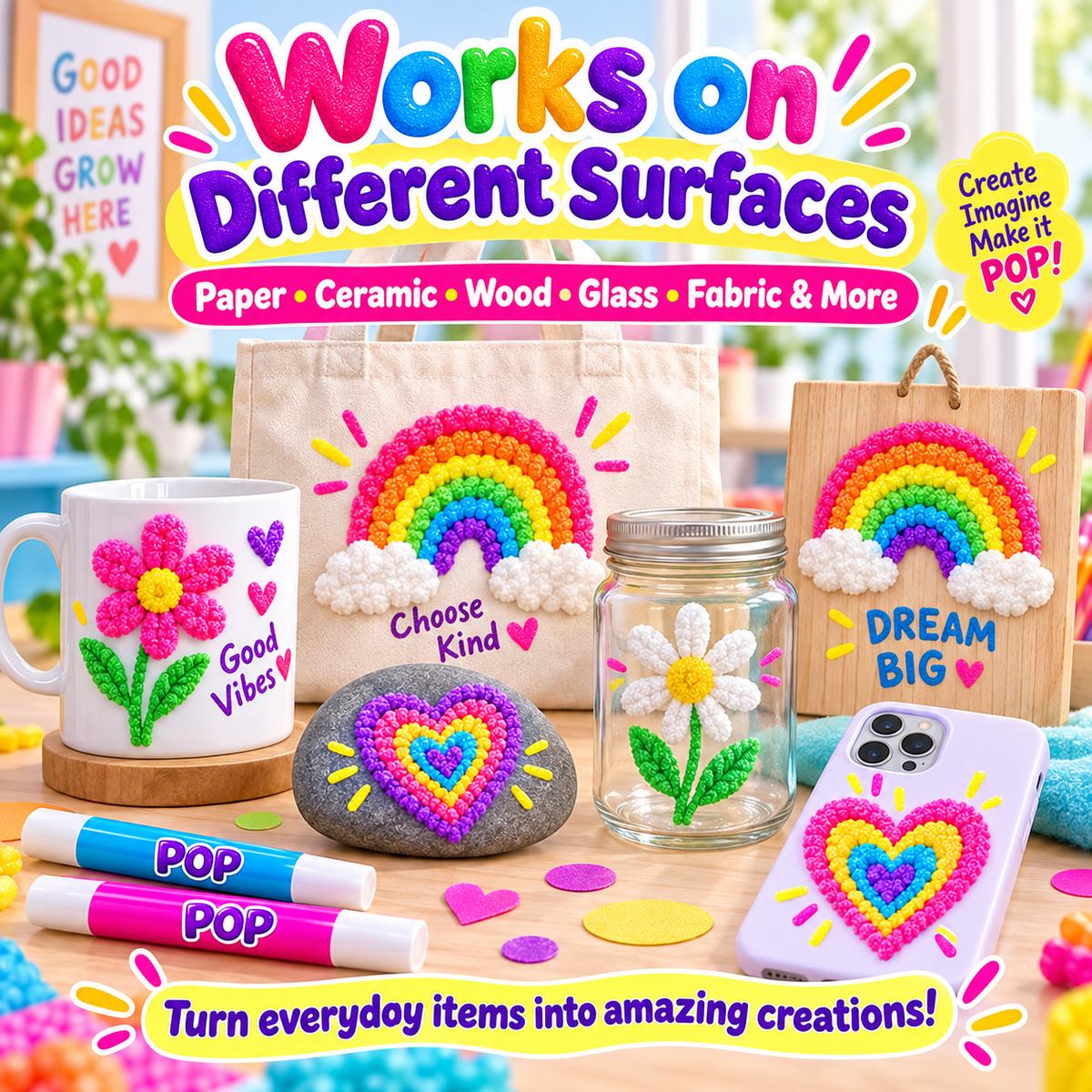 🦘🎁 3D Relief Art Pen – Turn Flat Drawings Into Touchable 3D Art🍀
