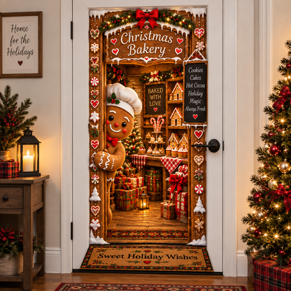 🎅Christmas Magic Door Portal™ – Life-Size Holiday Door Cover✈️