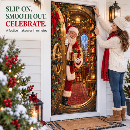 🎅Christmas Magic Door Portal™ – Life-Size Holiday Door Cover-Shop now!⏳