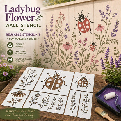 🔥Last Day 50% OFF 🌿 Garden Wall StencilTM Collection  🎨✨