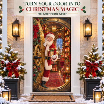 🎅Christmas Magic Door Portal™ – Life-Size Holiday Door Cover-Shop now!⏳