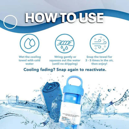 Instant Cooling Towel – Quick Dry Sports Towel for Gym, Travel & Outdoor Activities