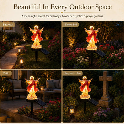 🔥Last Day 49% OFF✝️ Solar-Powered Jesus Garden Light✨