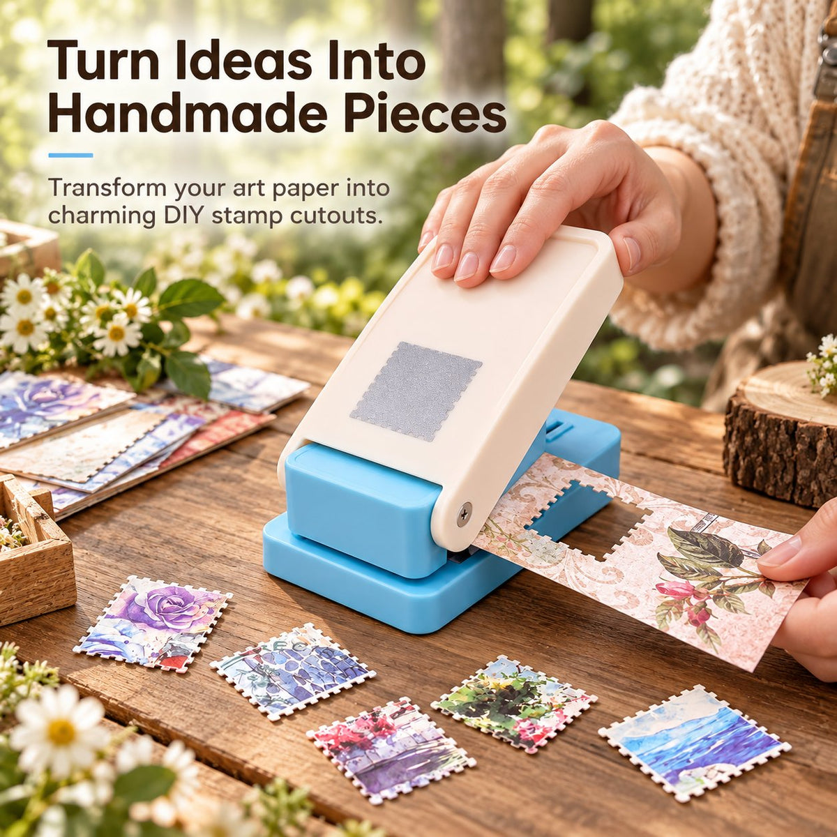 ✨Retro Seal Craft Puncher  Ideal for Junk Journal & Handmade Scrapbooking Projects