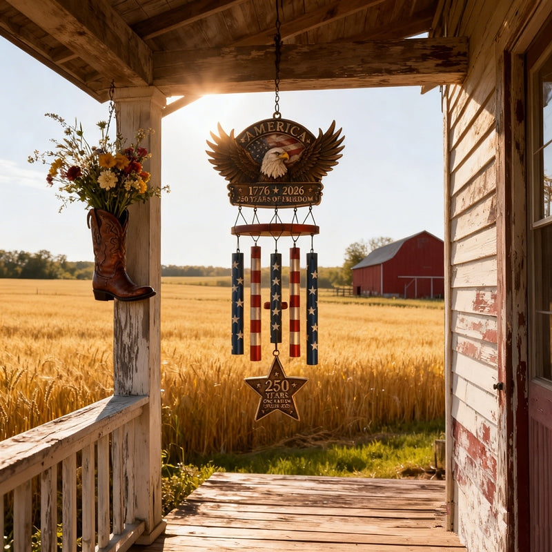 🔥Last Day 49% OFF🔥 - 250 Years of Freedom Patriotic Wind Chime