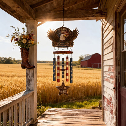 🔥Last Day 49% OFF🔥 - 250 Years of Freedom Patriotic Wind Chime