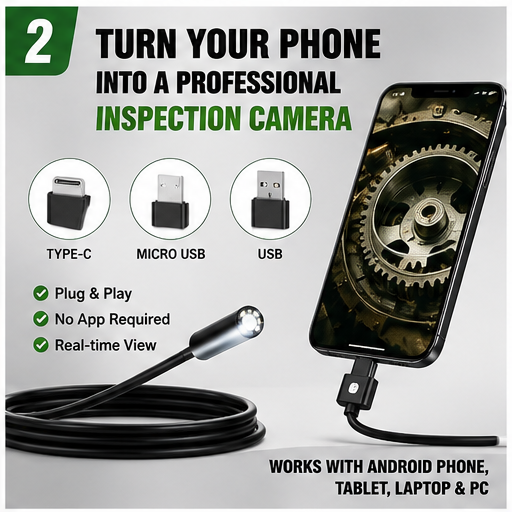 5M Waterproof Endoscope Camera