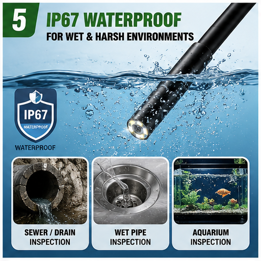 5M Waterproof Endoscope Camera
