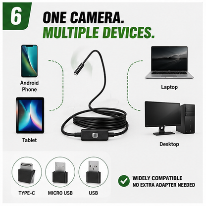 5M Waterproof Endoscope Camera