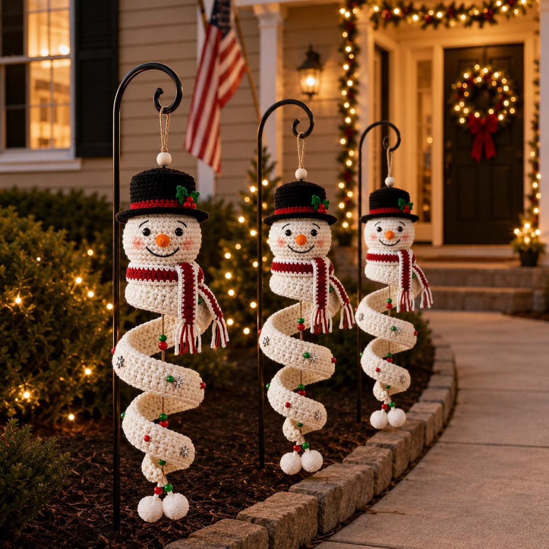 🔥Last Day 49% OFF ✨Crochet Snowman Spiral Oranment DIY Kit