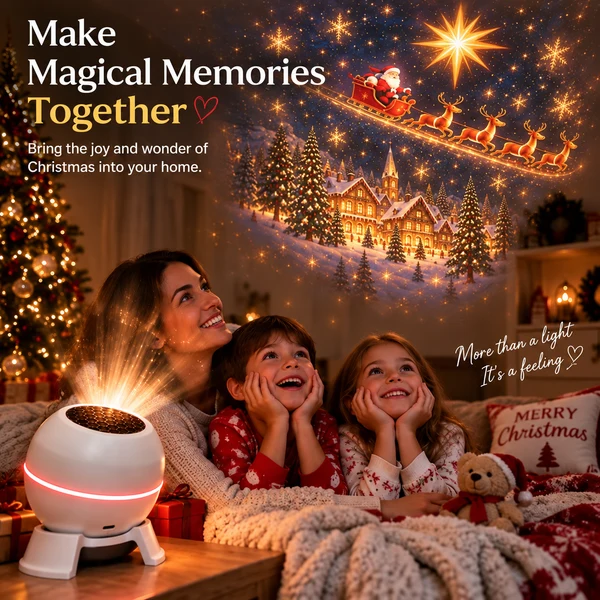 ⏳ Last day to save 49% –🎄🎅 Christmas Magic Projection Light – Bring Holiday Scenes to Life