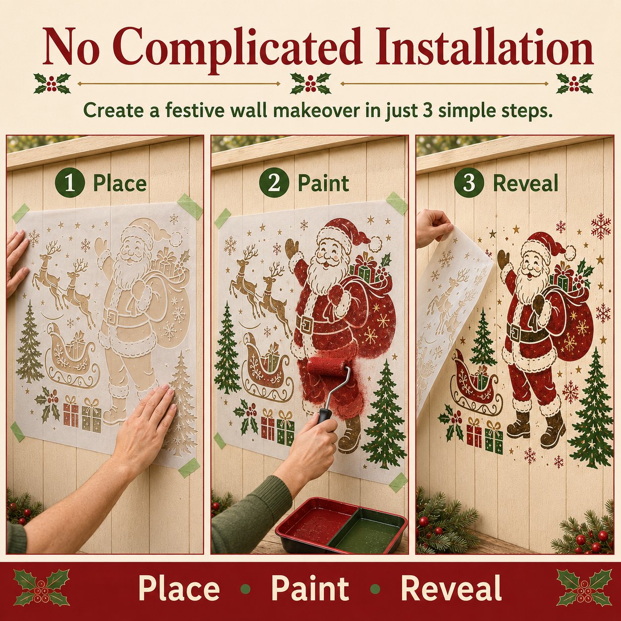 🔥Last Day 50% OFF 🌿 Garden Wall StencilTM Collection  🎨✨
