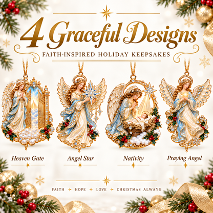 👼 Heavenly Angel Christmas Ornaments ✨ Faith-Inspired Holiday Decor🍀