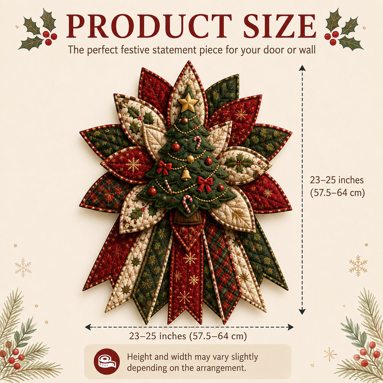 ⏳ Last Day 49% OFF – 🎄Beginner-Friendly Oversized Christmas Character Quilted Door Hanger Sewing Kit | Complete Kit with All Tools & Step-by-Step Guide Included 💕