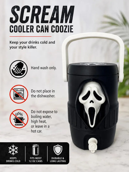 👻Portable Ghost Can Cooler – Fun Halloween Drink Holder for 12 oz Cans