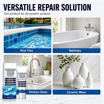 🏊💧 Underwater Pool Tile Repair Adhesive – Fix Loose Pool Tiles Easily🔧🍀