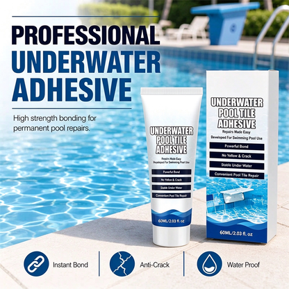🏊💧 Underwater Pool Tile Repair Adhesive – Fix Loose Pool Tiles Easily🔧🍀