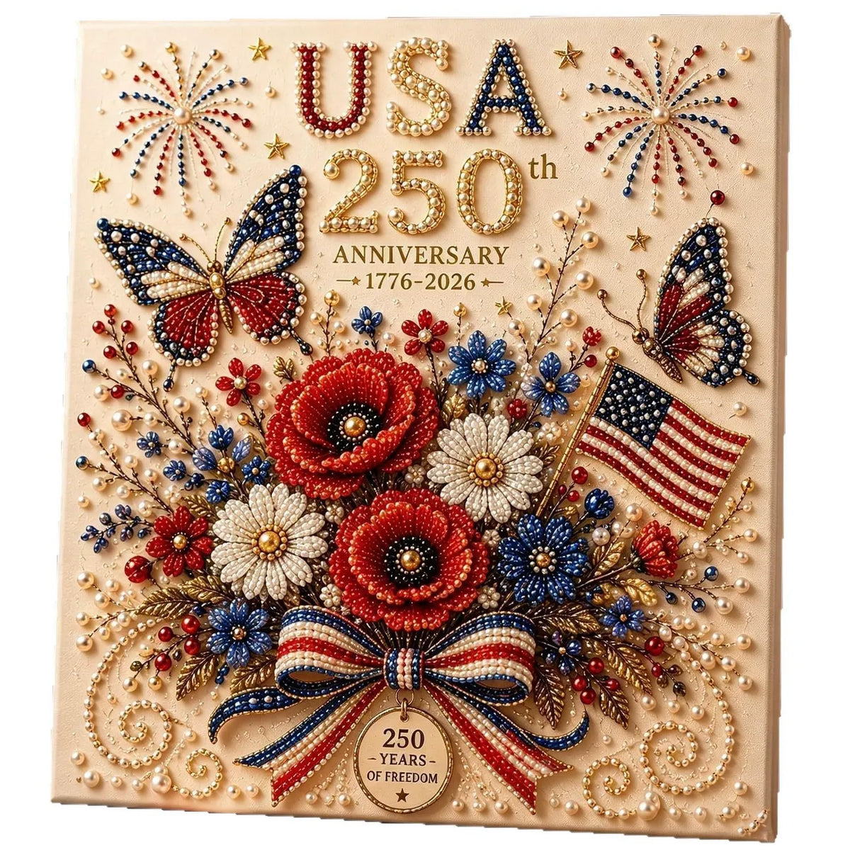 🎁Last Day 49% OFF-USA 250th Anniversary DIY Pearl Painting Kit ✨❤️‍🔥