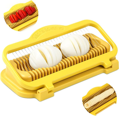 🔥LAST DAY 50% OFF-Egg Slicer for Hard Boiled Eggs Banana Slicer✅
