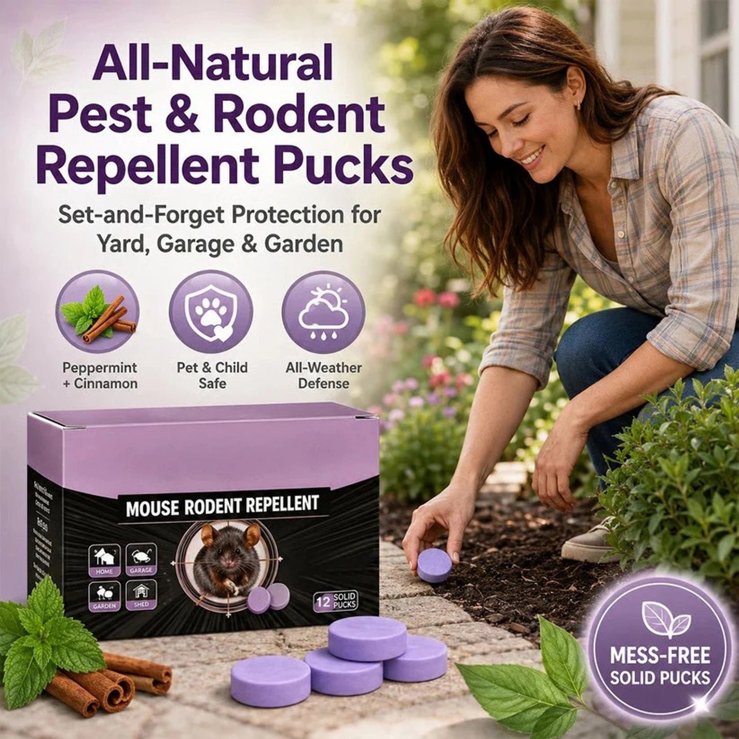 💥LAST DAY SALE 50%OFF💥All-Natural Pest & Rodent Repellent Pucks🐭