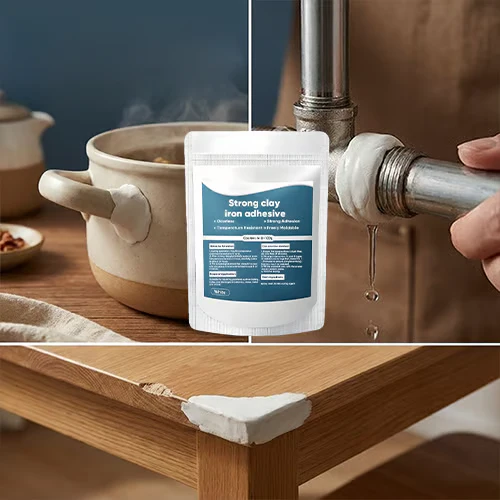 Repair putty used on ceramic, metal pipe, and wooden furniture