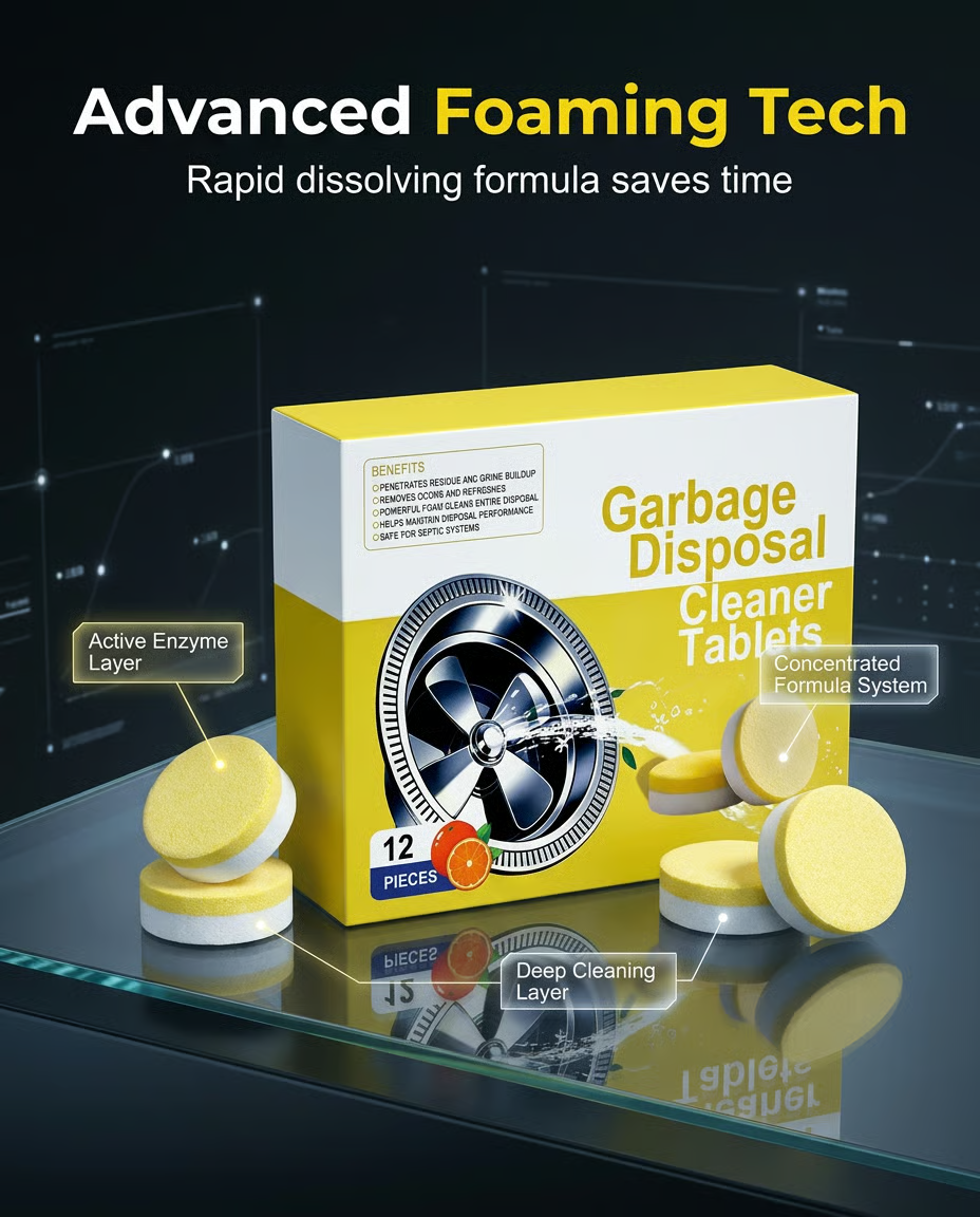 Pre-measured disposal cleaning tablet