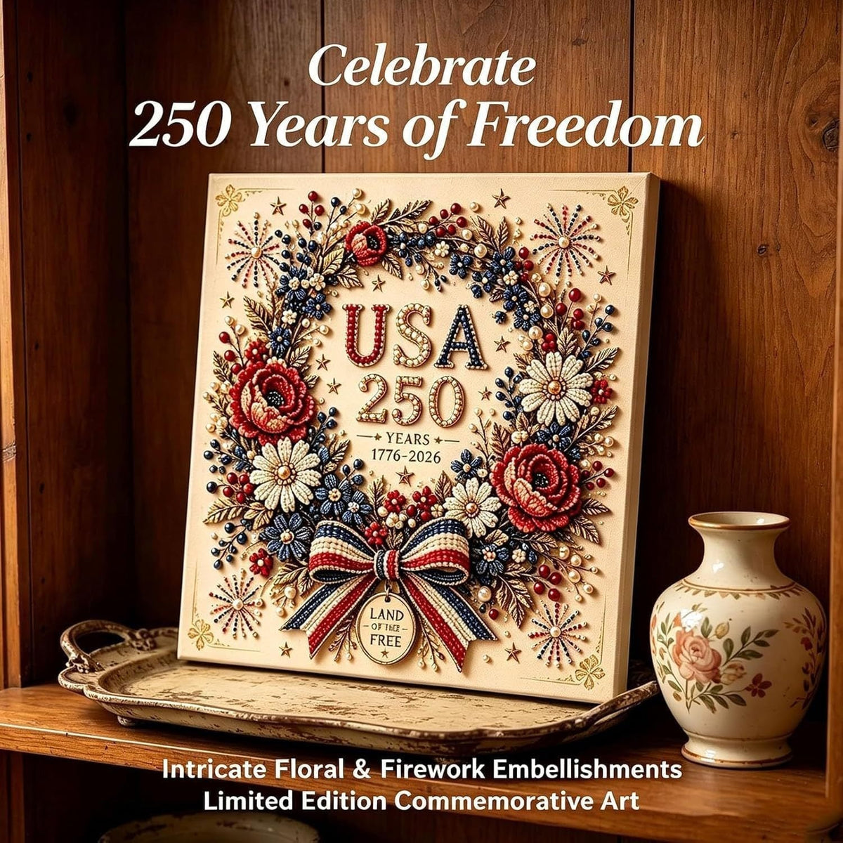 🎁Last Day 49% OFF-USA 250th Anniversary DIY Pearl Painting Kit ✨❤️‍🔥