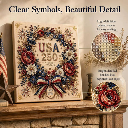 🎁Last Day 49% OFF-USA 250th Anniversary DIY Pearl Painting Kit ✨❤️‍🔥