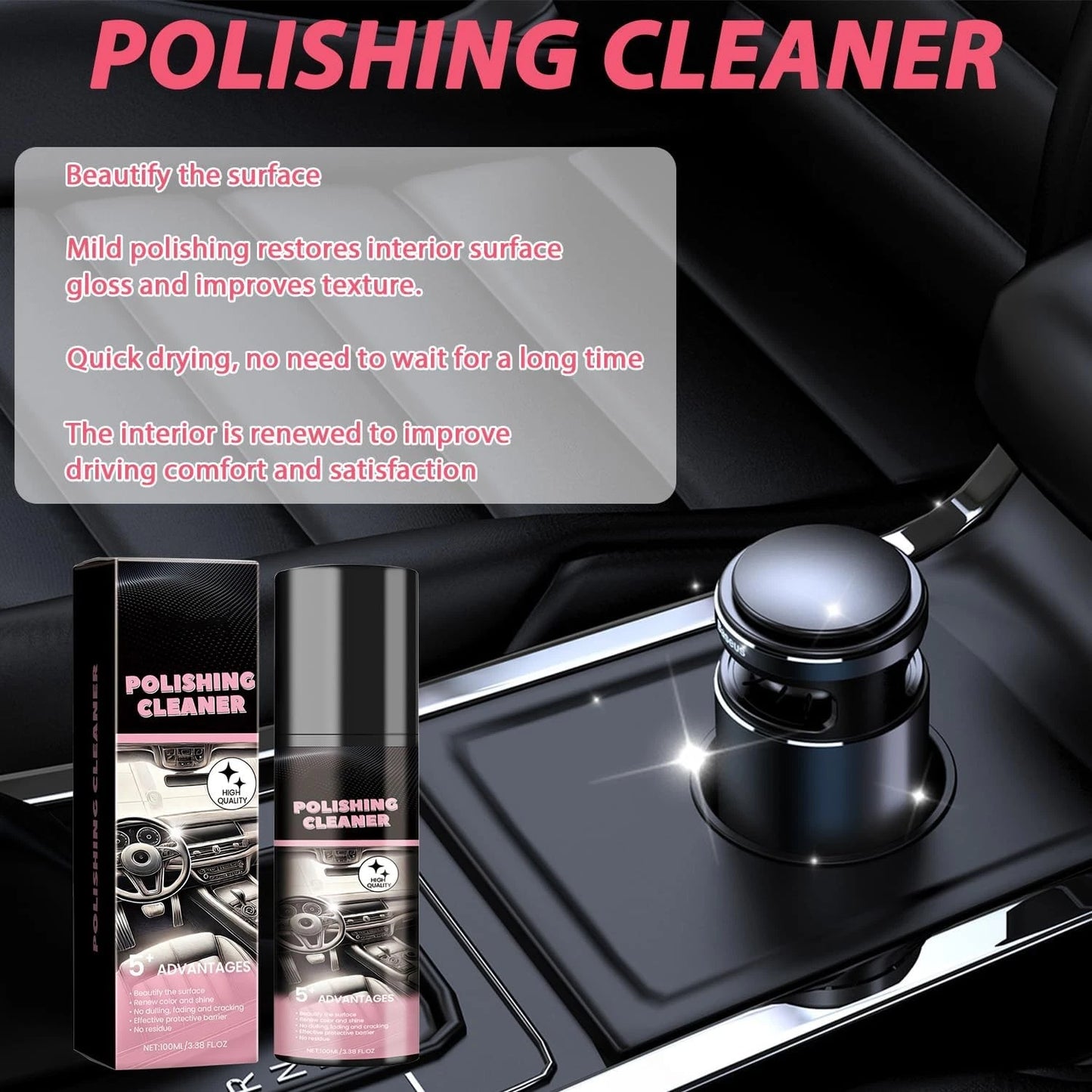 🔥Limited Time 49% off - Car Interior Polishing Cleaner