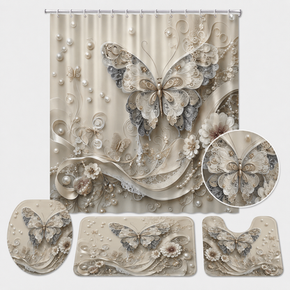 Butterfly Bloom Bathroom Set