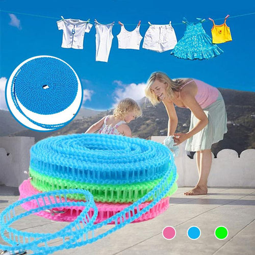 🔥 Last Day Sale 50% OFF – Retractable Windproof Clothesline