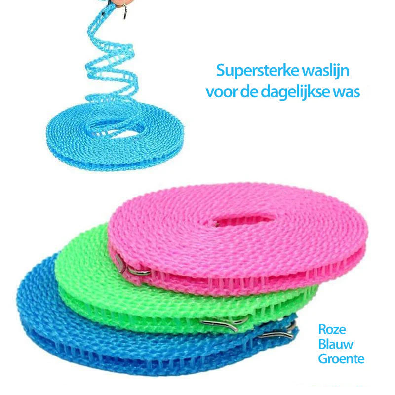 🔥 Last Day Sale 50% OFF – Retractable Windproof Clothesline