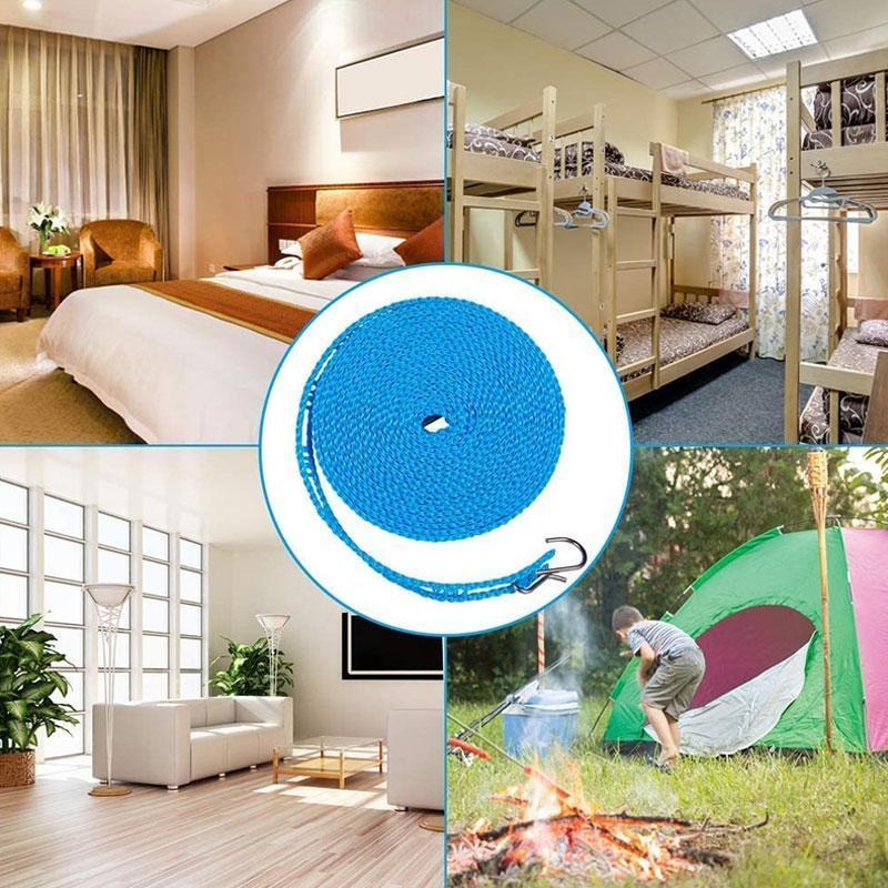 🔥 Last Day Sale 50% OFF – Retractable Windproof Clothesline