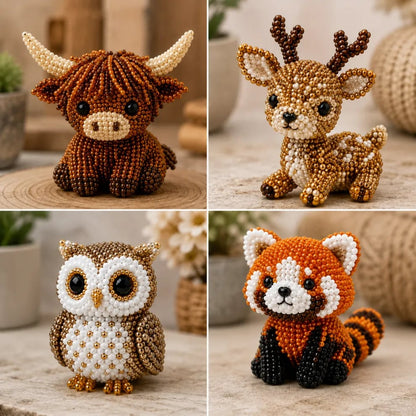 🏆Temporary sale 🧵✨Baby animals craft kit with 3D beads