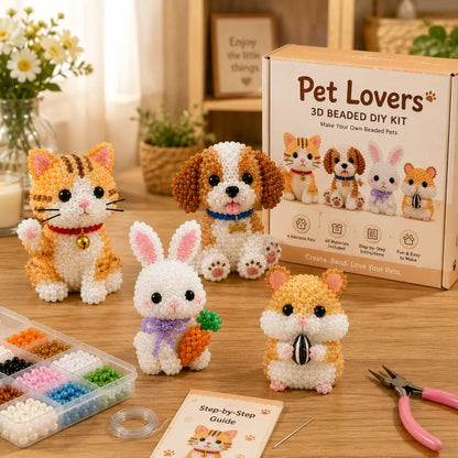 🏆Temporary sale 🧵✨Baby animals craft kit with 3D beads