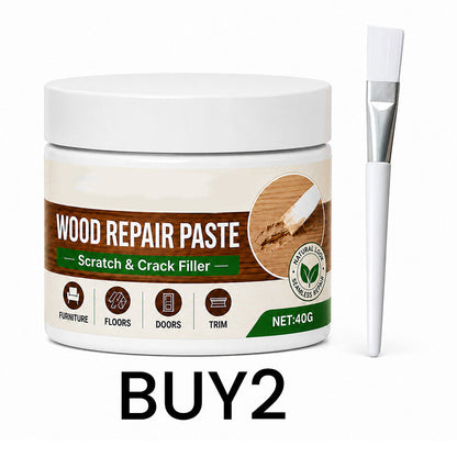 🏆 Last Day Special Price £9.77 ! 🔥Buy 2 Get 1 Free🎁Furniture & Floor Repair Paste – Works on tables, cabinets & wooden floors. Covers scuffs & peeling. No more ugly scratches! 🏠✅