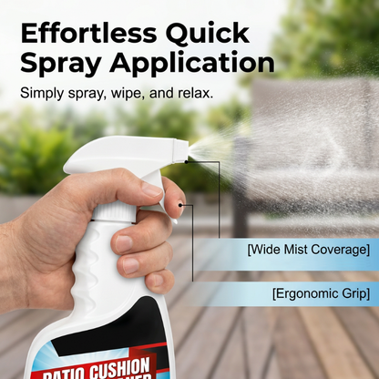 🪑Summer Limited-Time 50% OFF✨ Patio cushion cleaner – removes stains, safe for fabrics, family & pets!