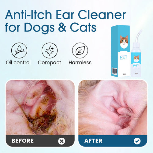🐱🐕Anti-Itch Ear Cleaner for Dogs & Cats