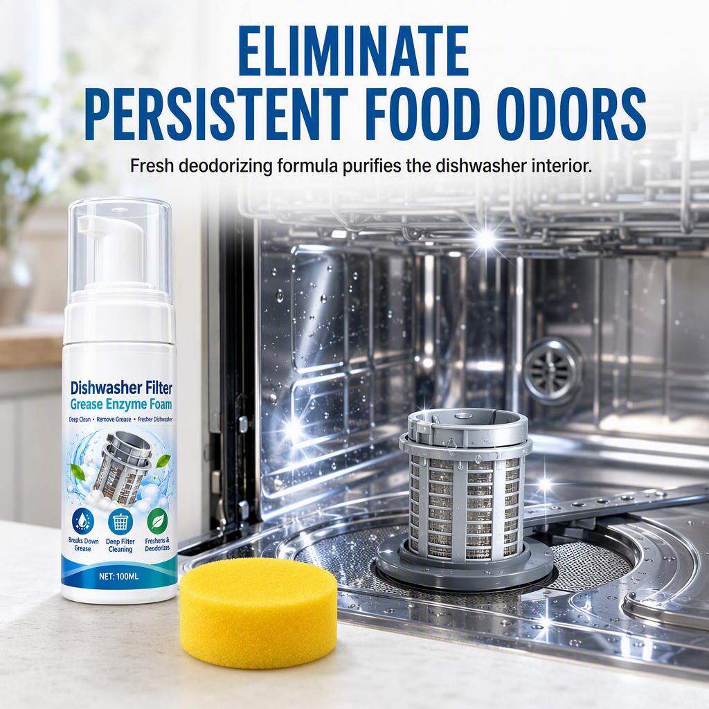 Dishwasher Filter Enzymatic Cleaning Foam