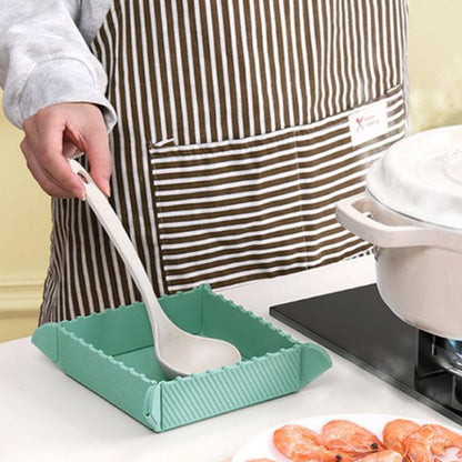 Sottopentola Magnetico in Silicone 🍳🧲 | Da Tappetino Piatto a Piccolo Vassoio Pieghevole | Per Pentole e Oggetti da Cucina