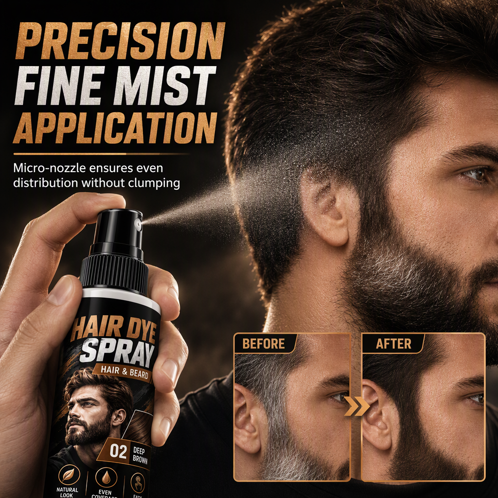 Men's Hair and Beard Dye Spray