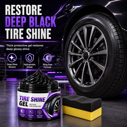 🚗 Tire & Black Trim Shine Gel🍀