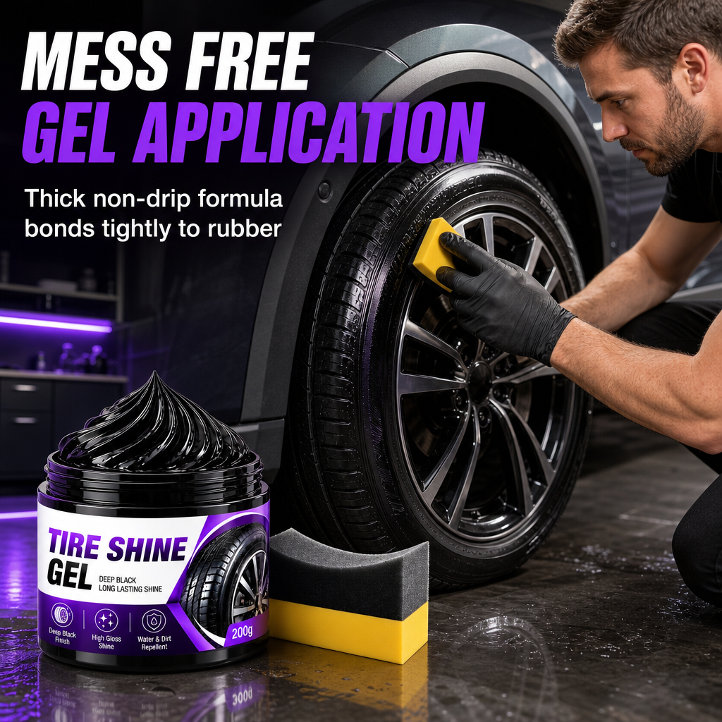 🚗 Tire & Black Trim Shine Gel🍀