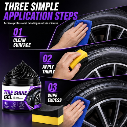 🚗 Tire & Black Trim Shine Gel🍀